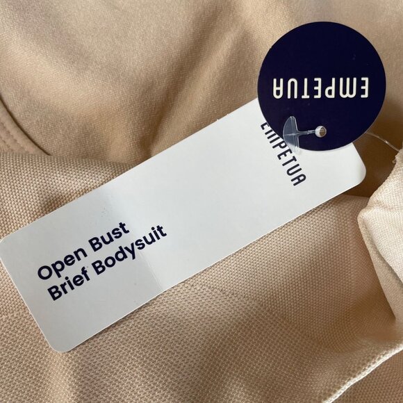 Shapermint Empetua Open Bust Bodysuit Shaper Panty Shapewear Tan Sz XXL 73003 - Picture 8 of 8